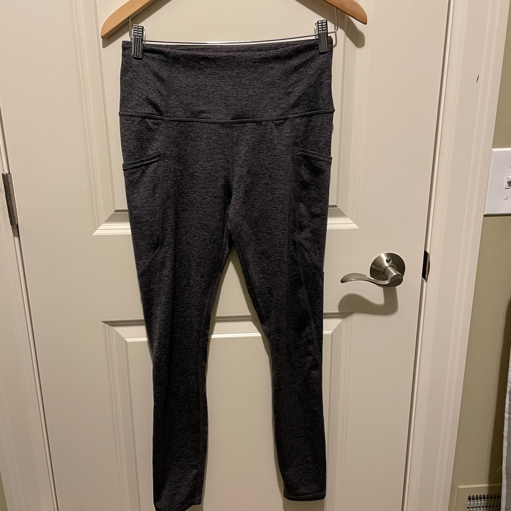 Quince Charcoal High-Rise Pocket Leggings